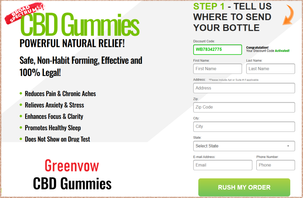 Greenvow CBD Gummies